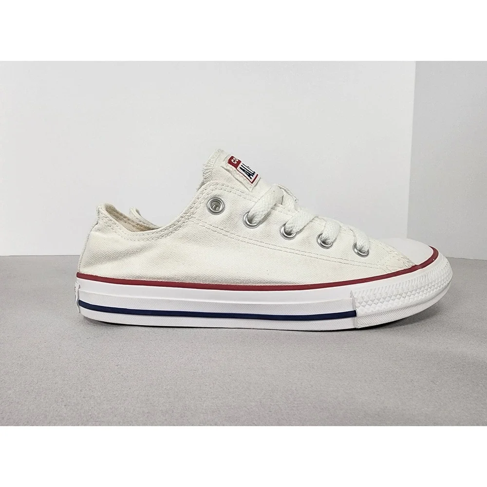 Converse Chuck Taylor All Star Low Top White Canvas Youth Sneakers 3J256 Size 2